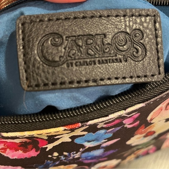 Carlos Santana Floral Medium Shoulder Purse With Matching Wristlet EUC - Picture 4 of 9